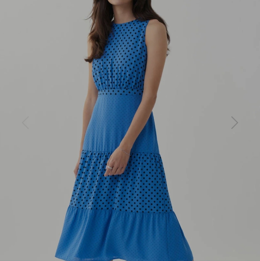 Joseph Ribkoff Blue Sleeveless Maxi Dress